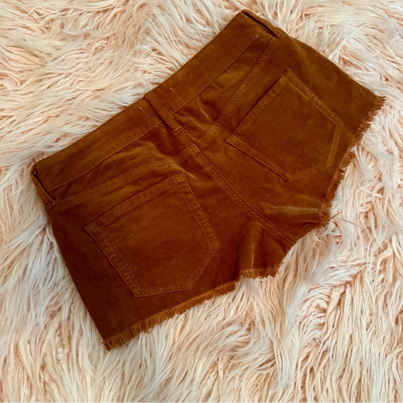 Roxy Corduroy Low Rise Cut Off Short Shorts - Picture 5 of 5